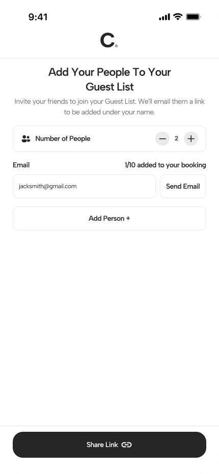 Social Guest List Management mobile